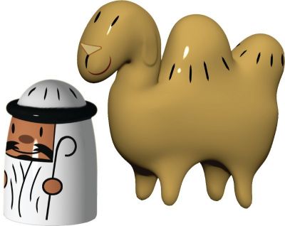 Amir & Camelus Porzellanfiguren 2-er Set AMGI23SET Alessi